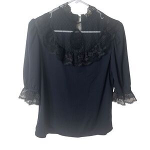 Vintage Cameo Lace Top Size Medium Juniors